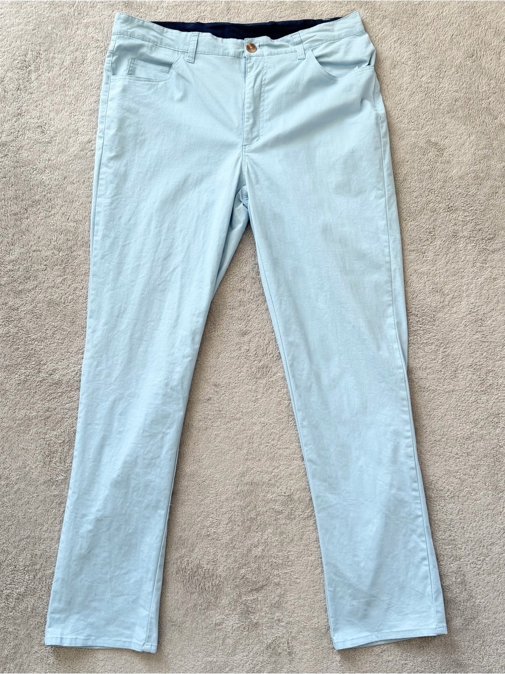 TailorByrd Pants Mens Blue 34x32 Stretch Performance Preppy Golf Casual Chino
